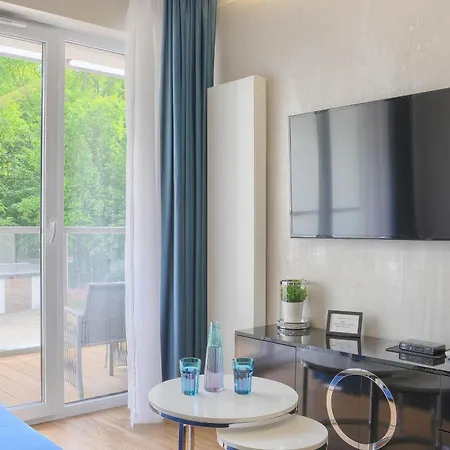 Blue Z Sauna Blisko Plazy - Ustronie Nadmorski Luksus Apartmán Ustronie Morskie